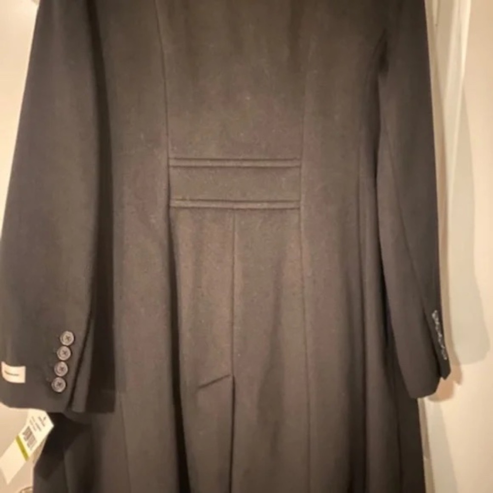 New Anne Klein Wool Cashmere Coat Size 14 - Black - Brand New with Tags!!! - Picture 4 of 4